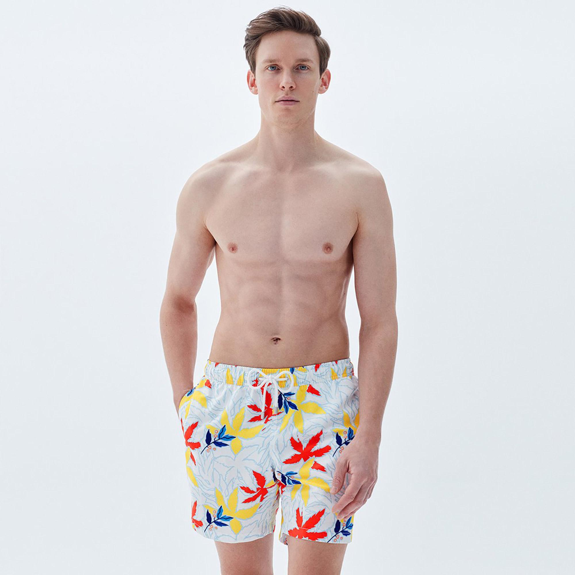 Bluemint Arthus Erkek Coconut Leaves Mayo Şort