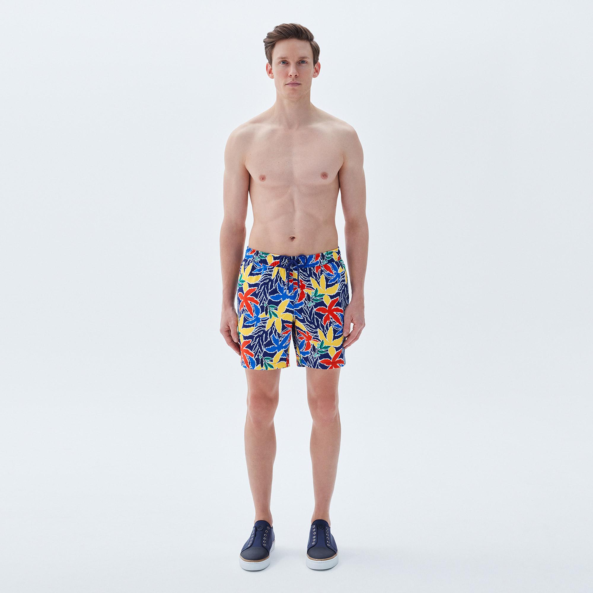 Bluemint Arthus Erkek Colourful Leaves Mayo Şort