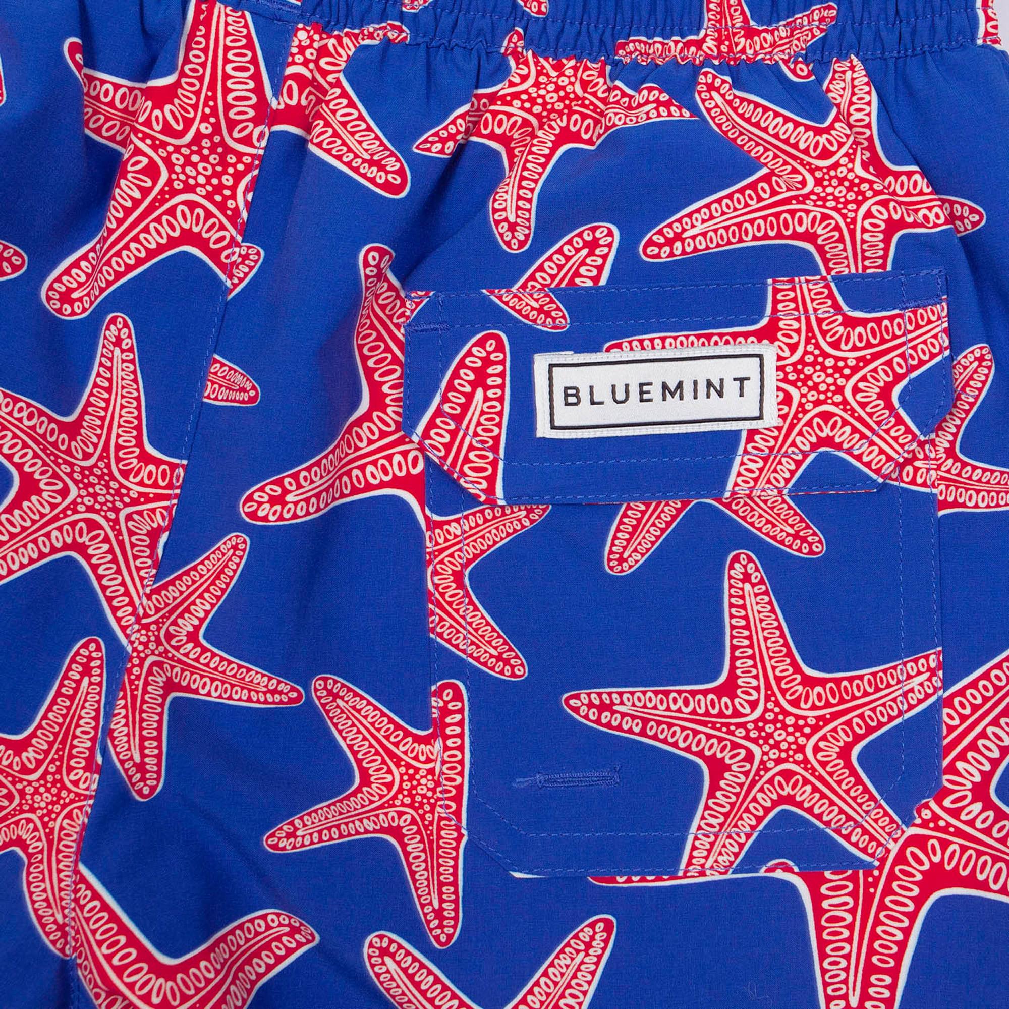 Bluemint Arthus Boy Stretch Çocuk Deep Blue Star Mayo Şort