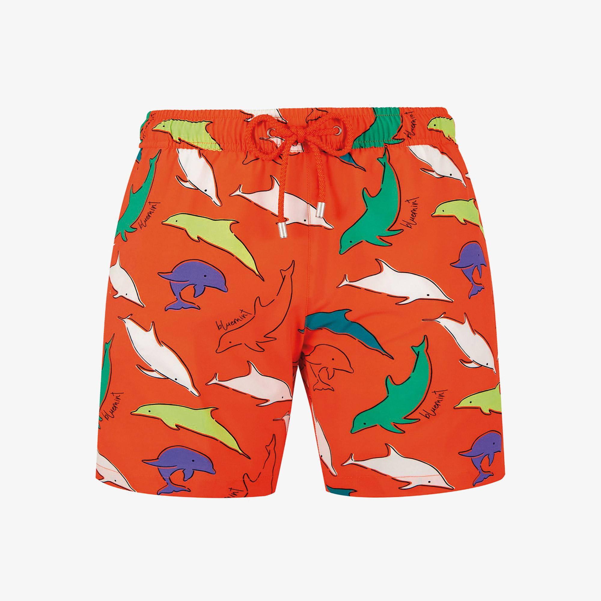Bluemint Arthus Stretch Erkek Orange Dolphin Mayo Şort