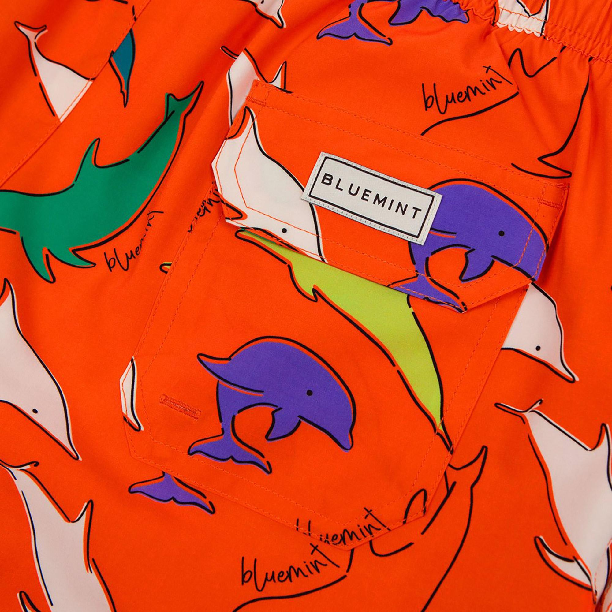 Bluemint Arthus Stretch Erkek Orange Dolphin Mayo Şort
