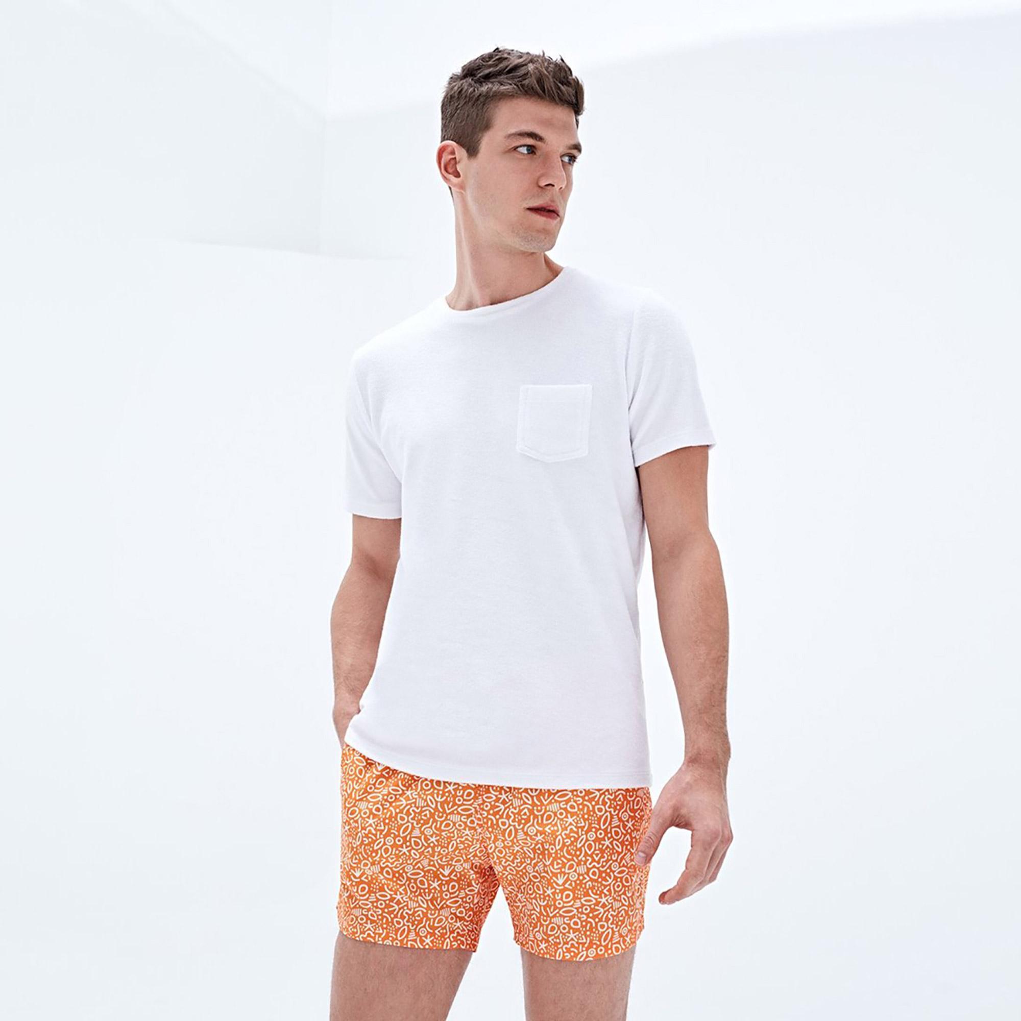 Bluemint Logan Erkek Orange Outline Mayo Şort