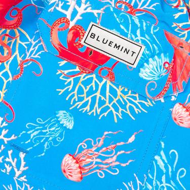  Bluemint Arthus Erkek Aqua Octopus Mayo Şort