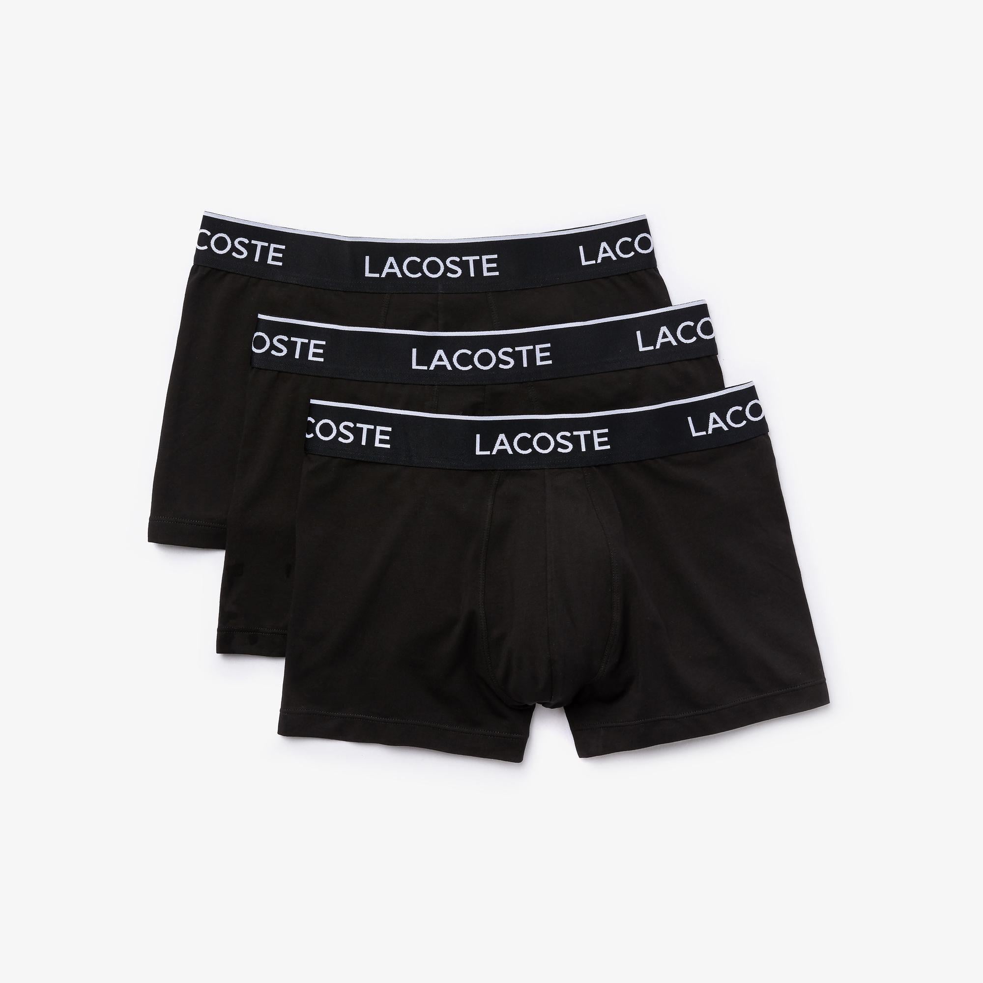 Lacoste Active Erkek 3'lü Siyah Boxer