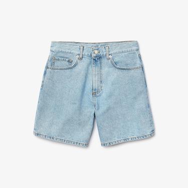  Lacoste Kadın Regular Fit Mavi Denim Bermuda