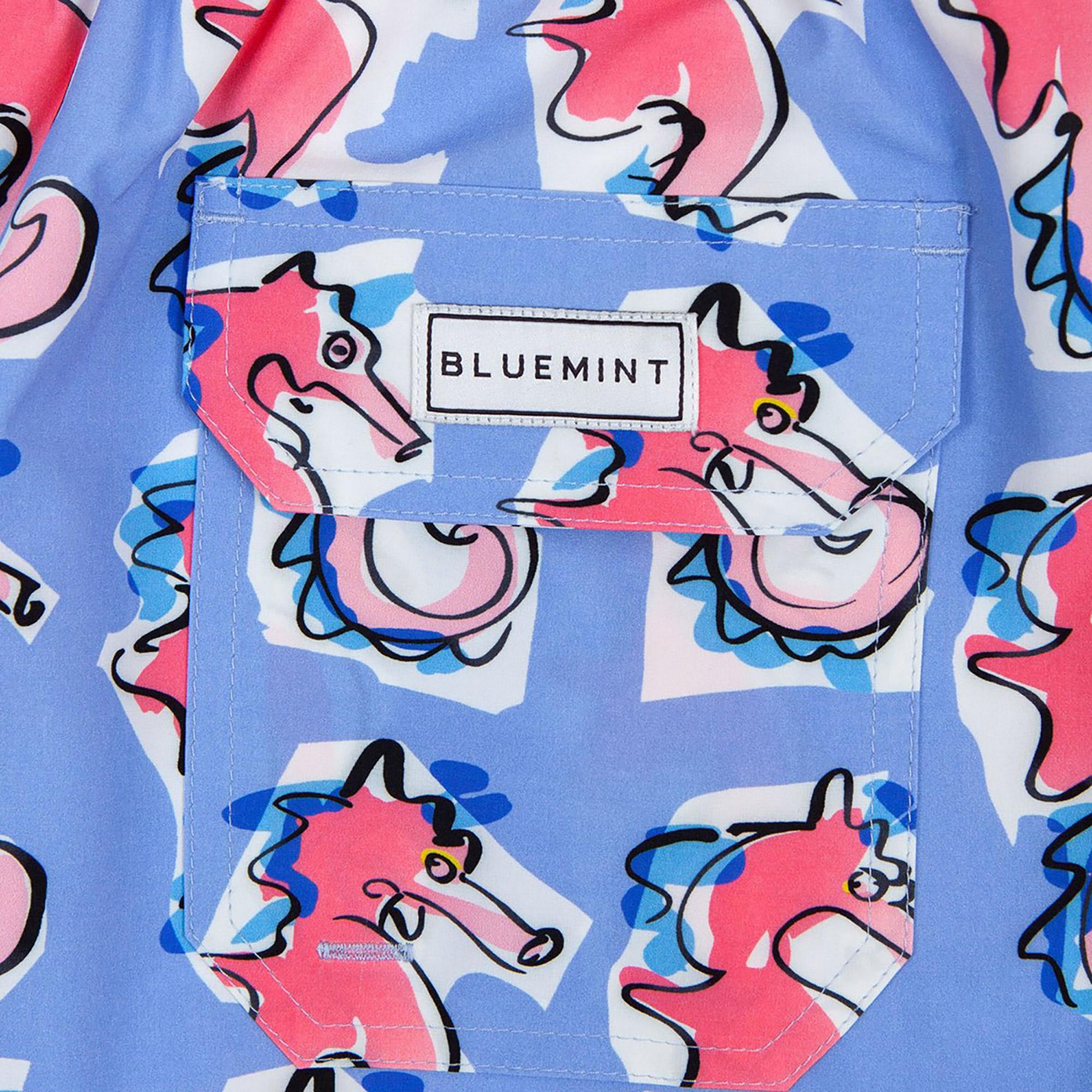 Bluemint Arthus Stretch Erkek Mavi Mayo Şort