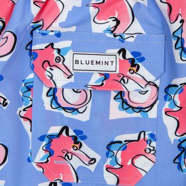  Bluemint Arthus Stretch Erkek Mavi Mayo Şort