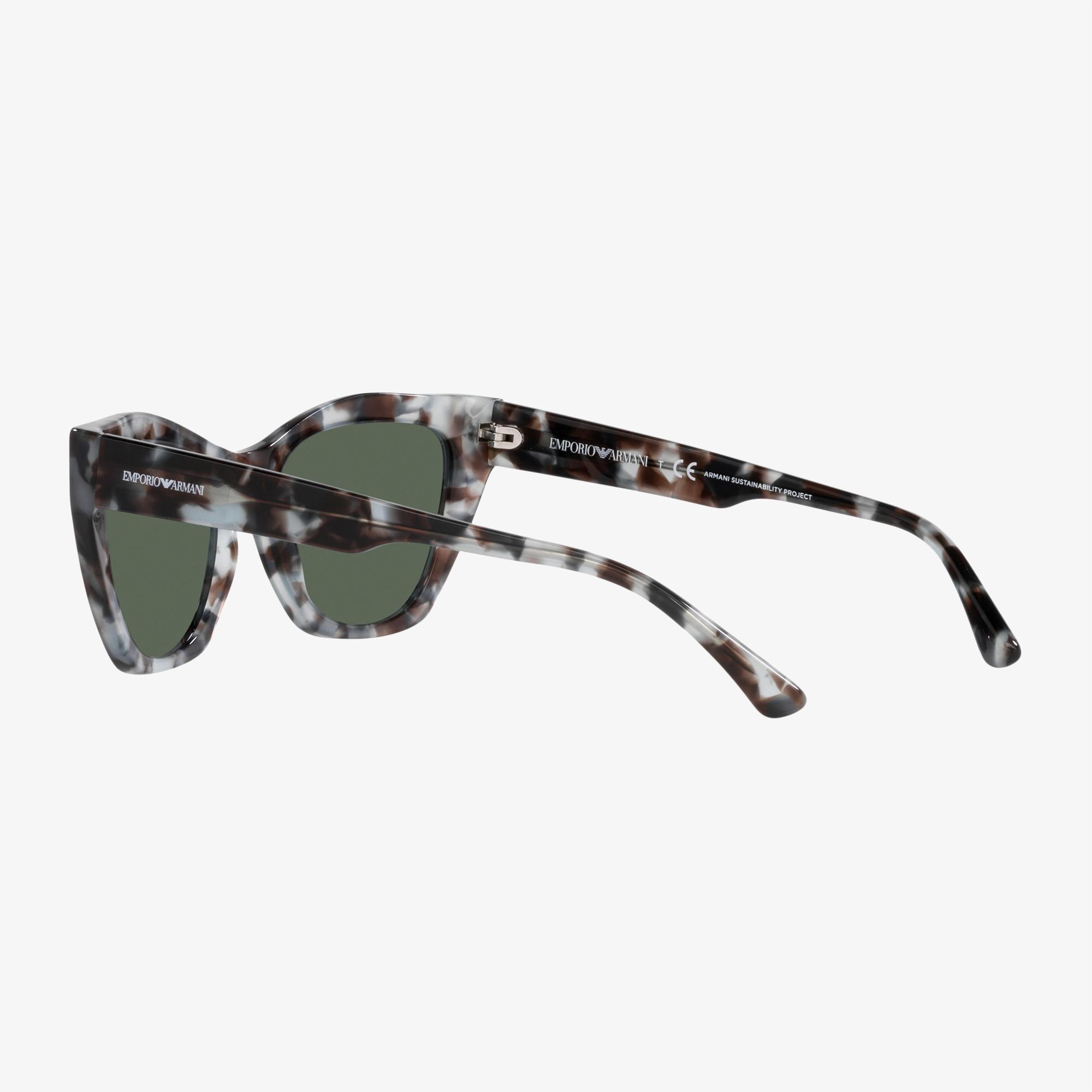 EMPORIO ARMANI Asetat Kadın Mavi Güneş Gözlüğü