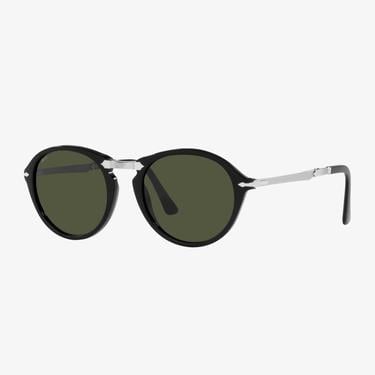  PERSOL Asetat Unisex Siyah Güneş Gözlüğü