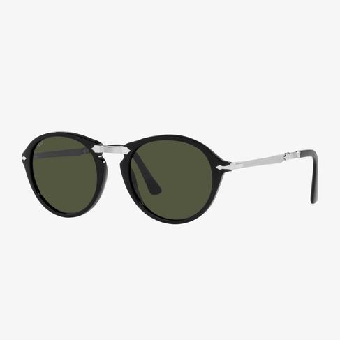  PERSOL Asetat Unisex Siyah Güneş Gözlüğü