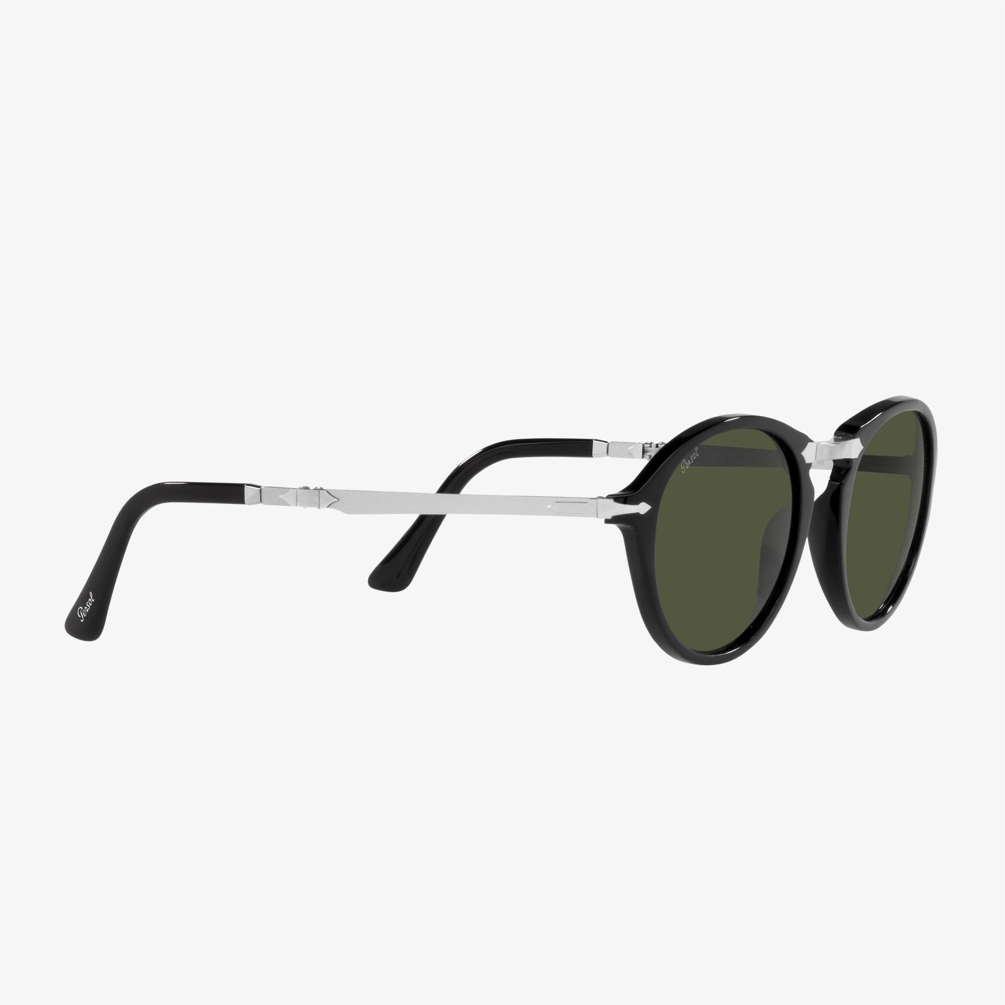 PERSOL Asetat Unisex Siyah Güneş Gözlüğü