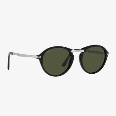  PERSOL Asetat Unisex Siyah Güneş Gözlüğü