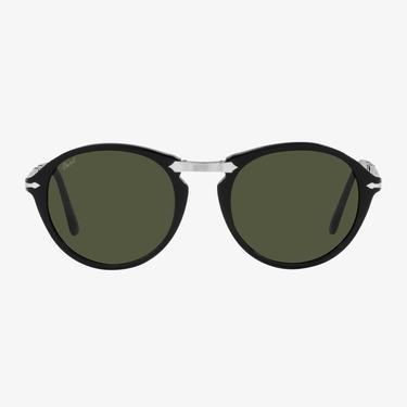  PERSOL Asetat Unisex Siyah Güneş Gözlüğü