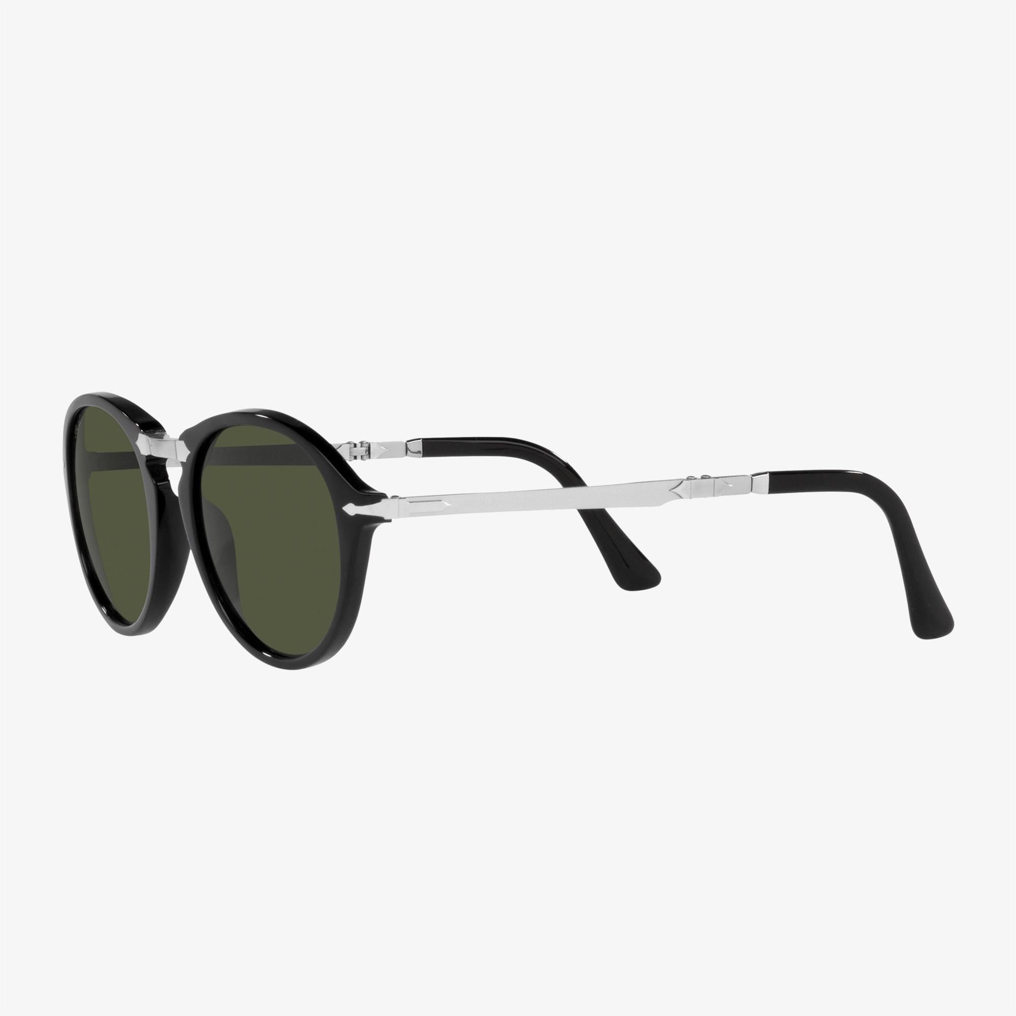 PERSOL Asetat Unisex Siyah Güneş Gözlüğü