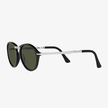  PERSOL Asetat Unisex Siyah Güneş Gözlüğü