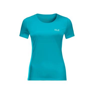  Jack Wolfskin Tech T Kadın Mavi Tişört