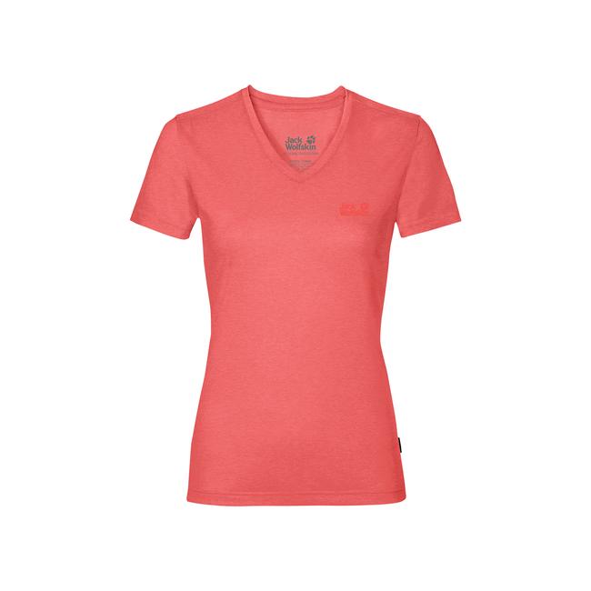  Jack Wolfskin Crosstrail T Kadın Pembe Tişört
