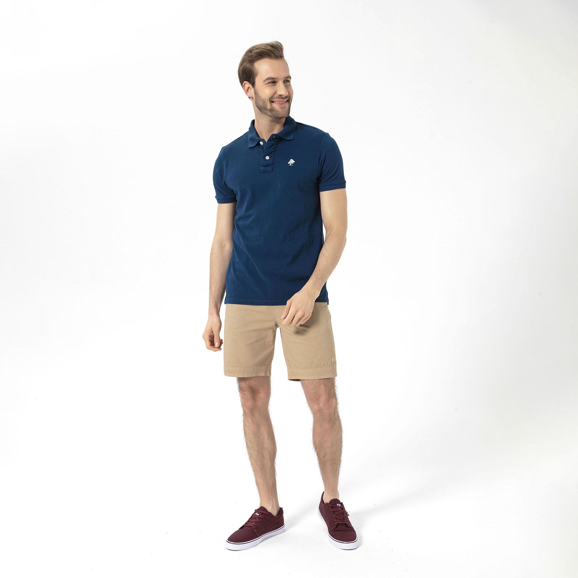 Routefield Patriot Erkek Mavi Polo Tişört