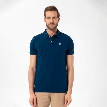  Routefield Patriot Erkek Mavi Polo Tişört