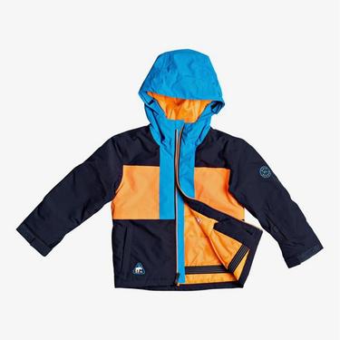  Quiksilver Groomer Kids Erkek Çocuk Mavi Snowboard Ceketi