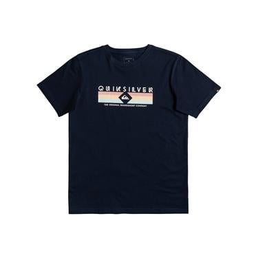  Quiksilver Distant Shores Yth Erkek Çocuk Mavi Tişört