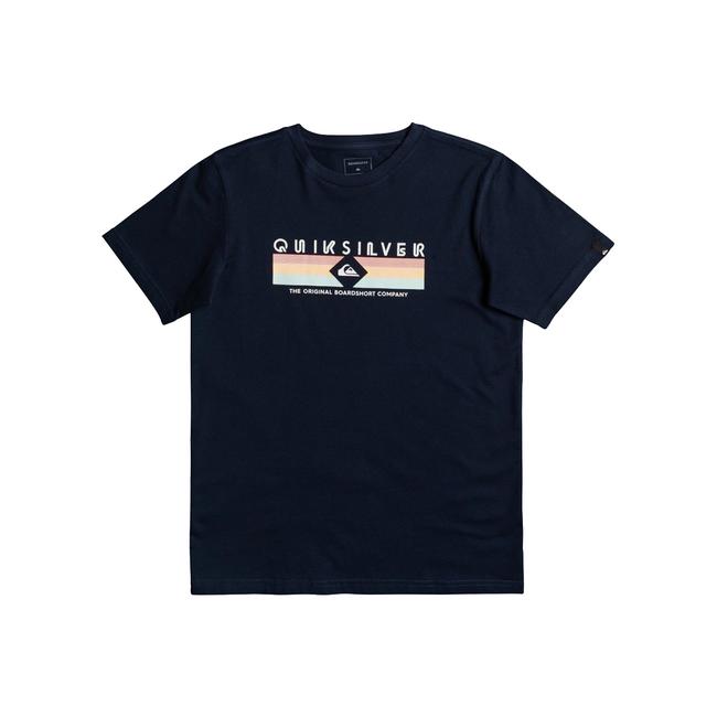  Quiksilver Distant Shores Yth Erkek Çocuk Mavi Tişört