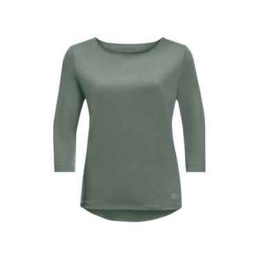  Jack Wolfskin Pack & Go 3/4 T Kadın Yeşil Tişört