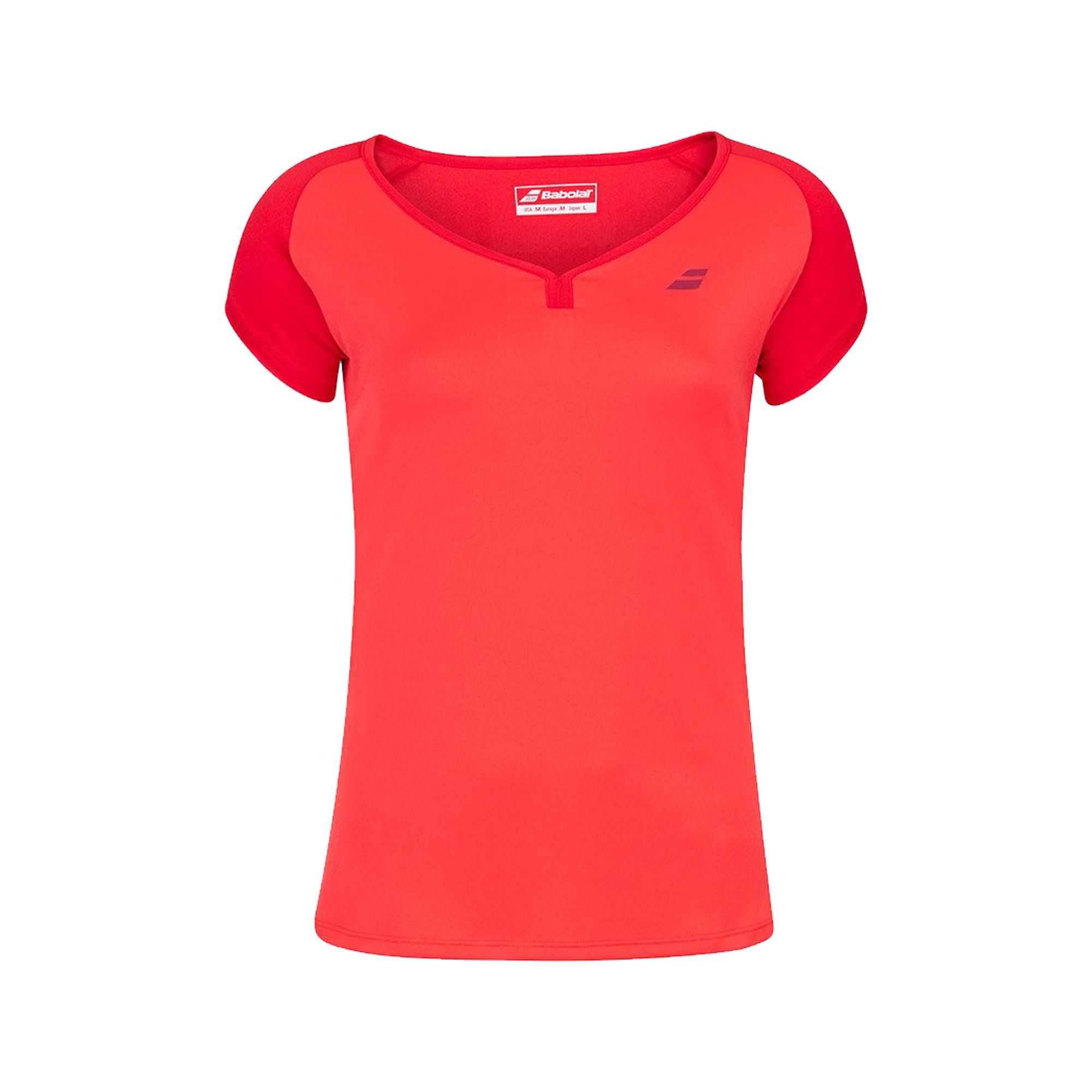 Babolat Play Cap Sleeve Top Kadın Kırmızı Tişört