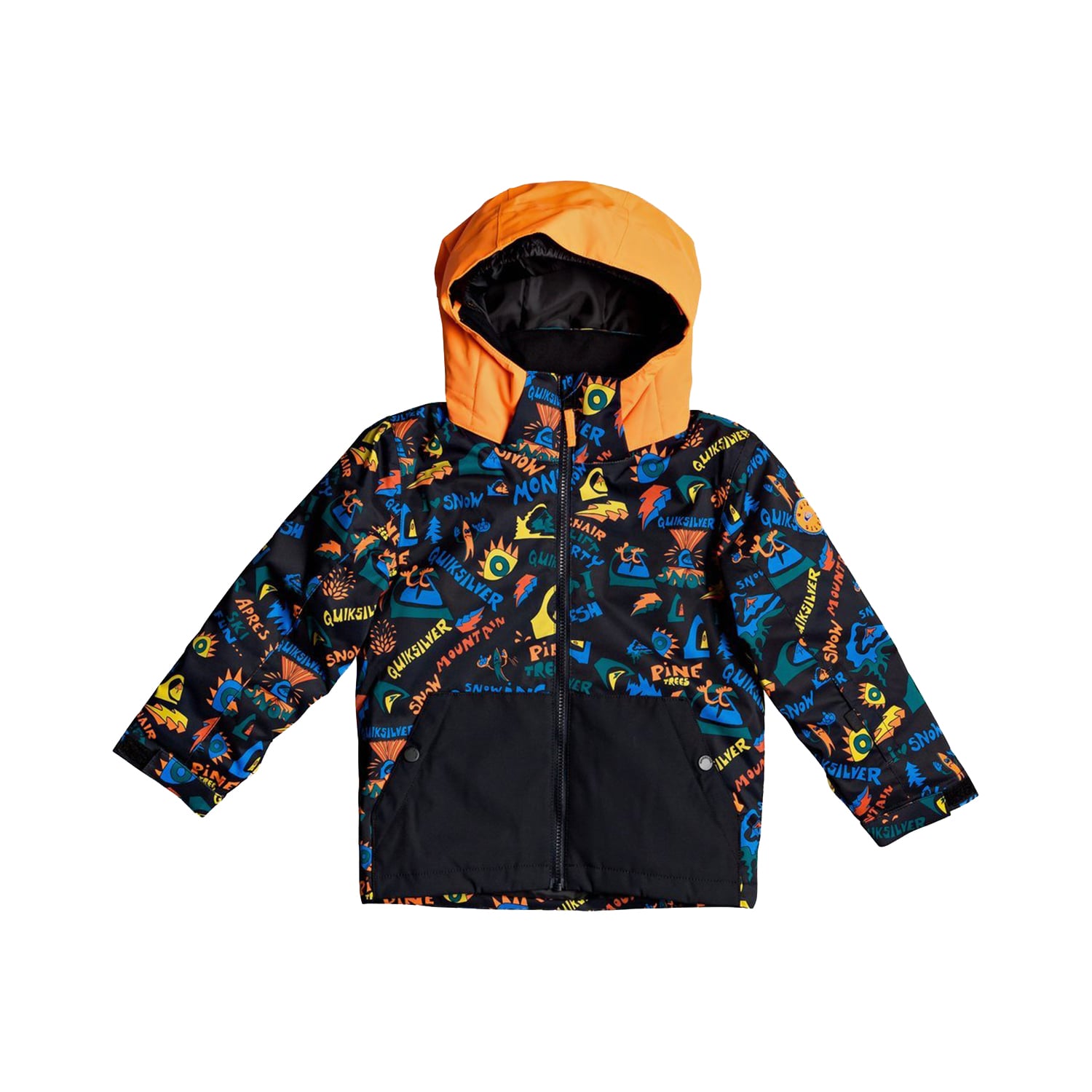  Quiksilver Little Mission Kids Erkek Çocuk Gri Snowboard Ceketi