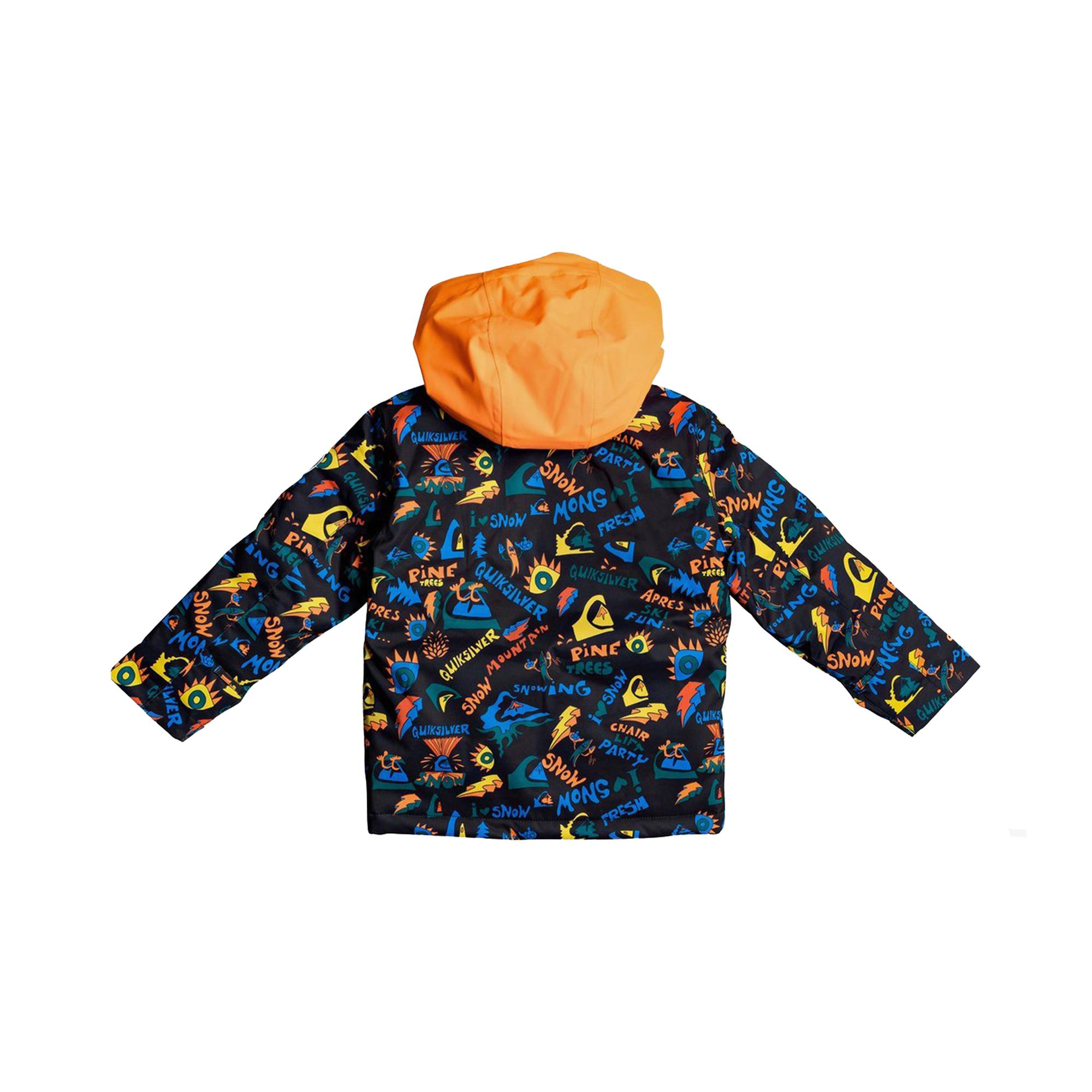 Quiksilver Little Mission Kids Erkek Çocuk Gri Snowboard Ceketi