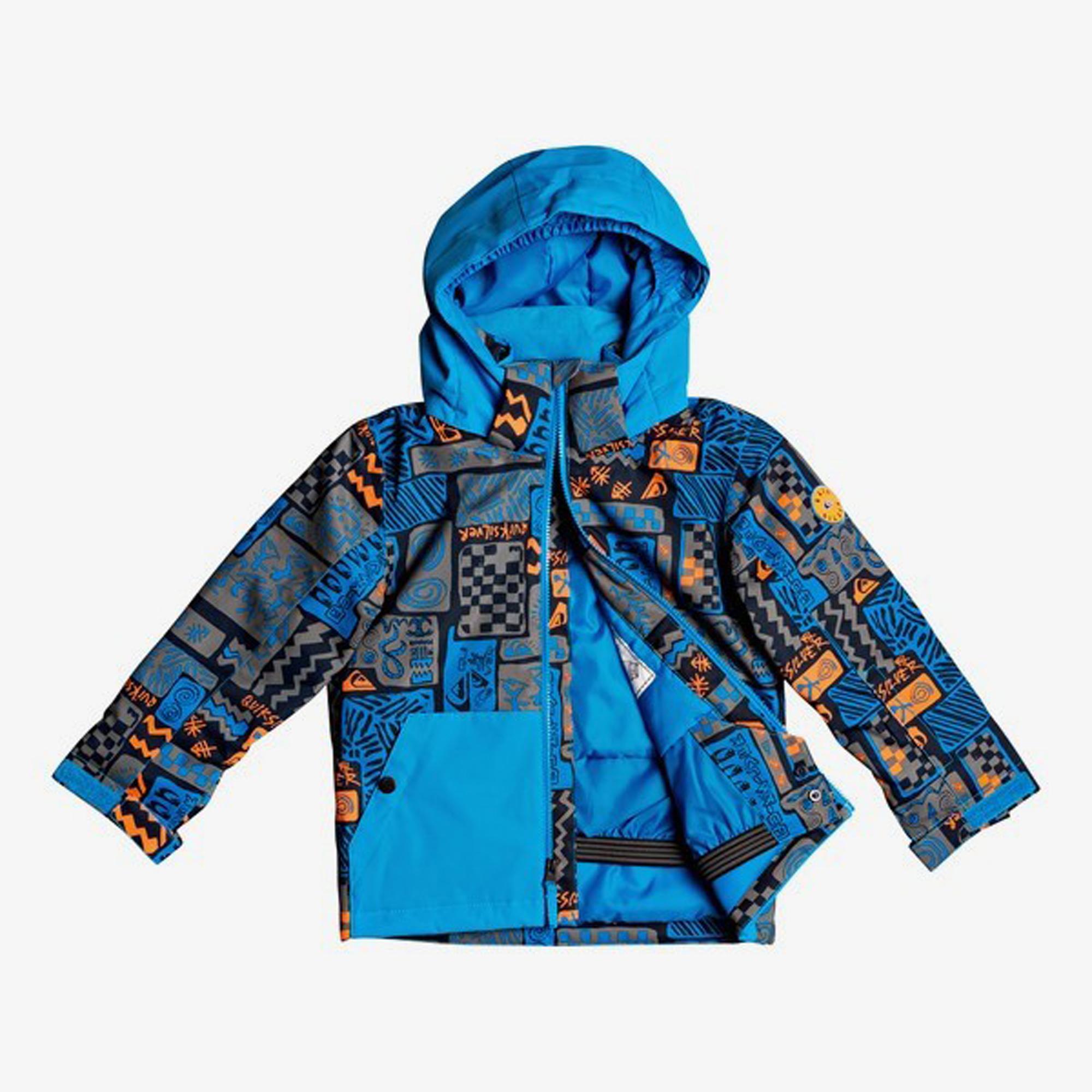 Quiksilver Little Mission Kids Erkek Çocuk Mavi Snowboard Ceketi