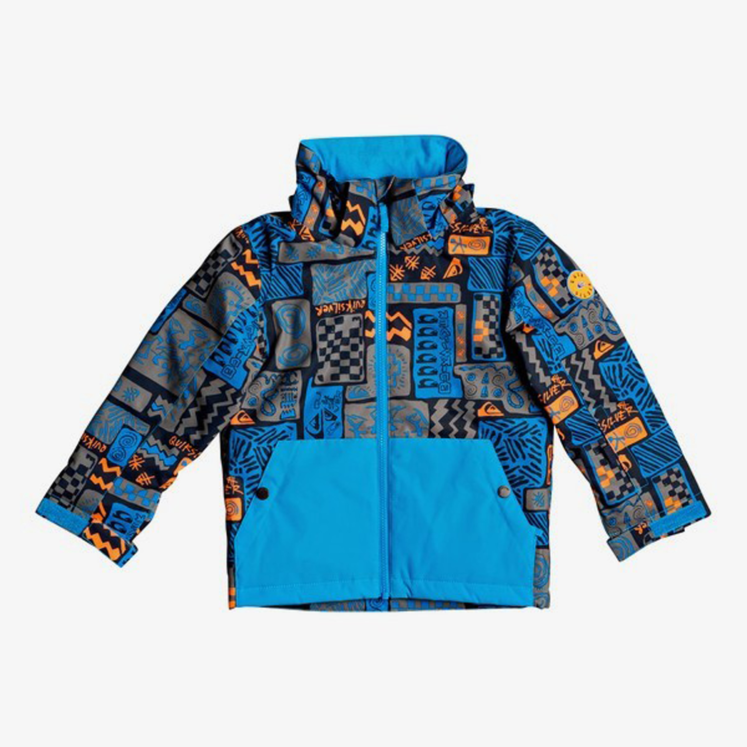  Quiksilver Little Mission Kids Erkek Çocuk Mavi Snowboard Ceketi