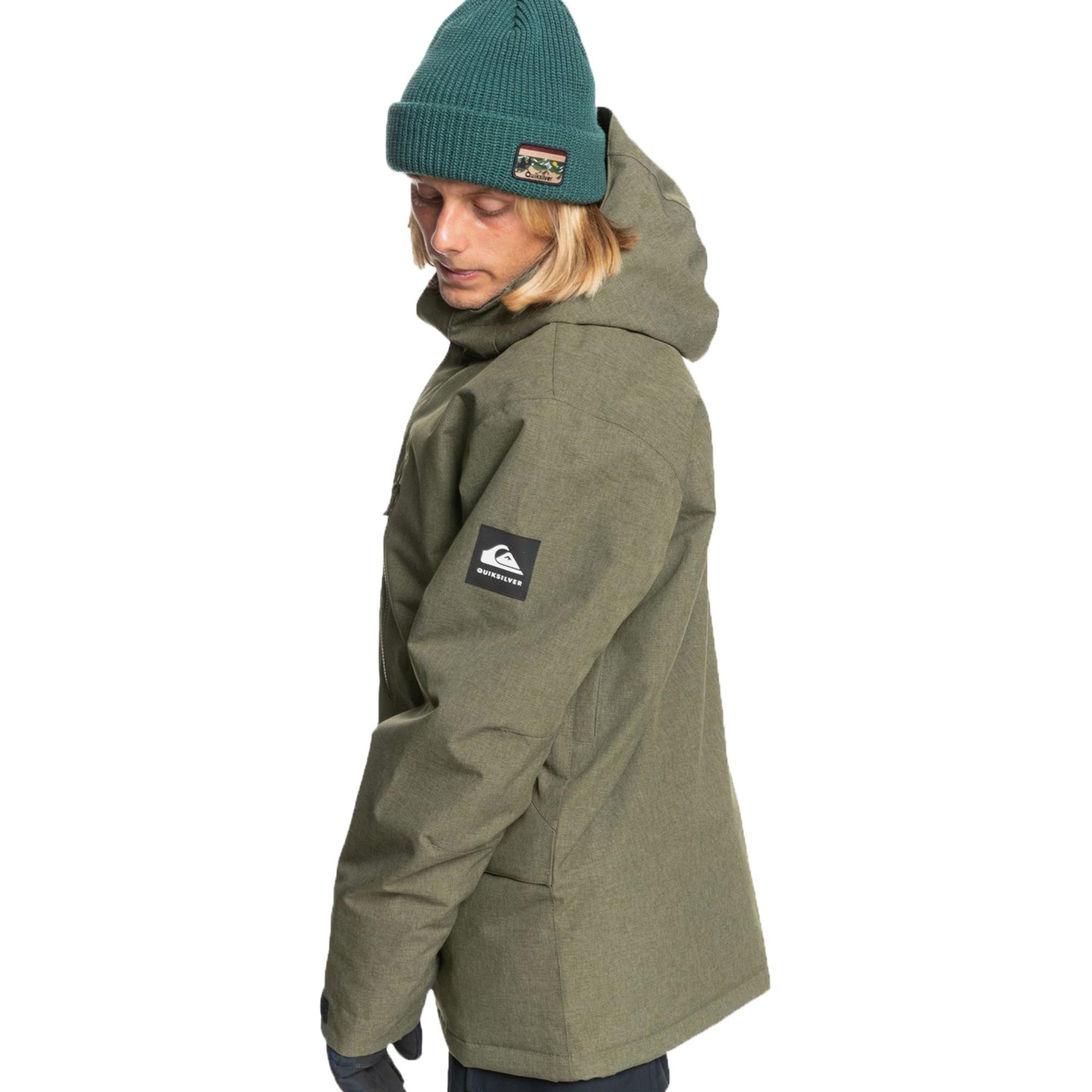 Quiksilver Mission Solid Jk Erkek Yeşil Snowboard Ceketi