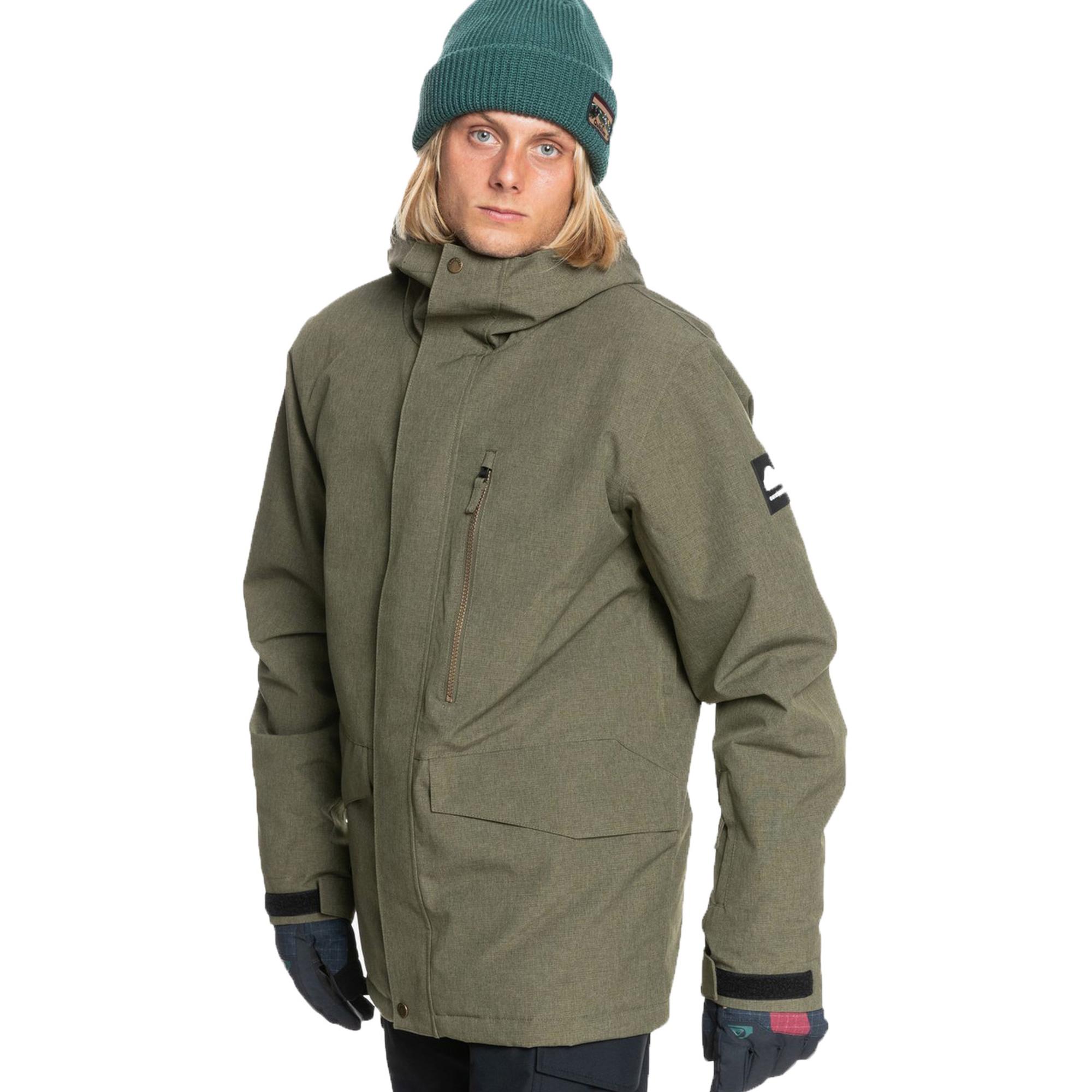 Quiksilver Mission Solid Jk Erkek Yeşil Snowboard Ceketi