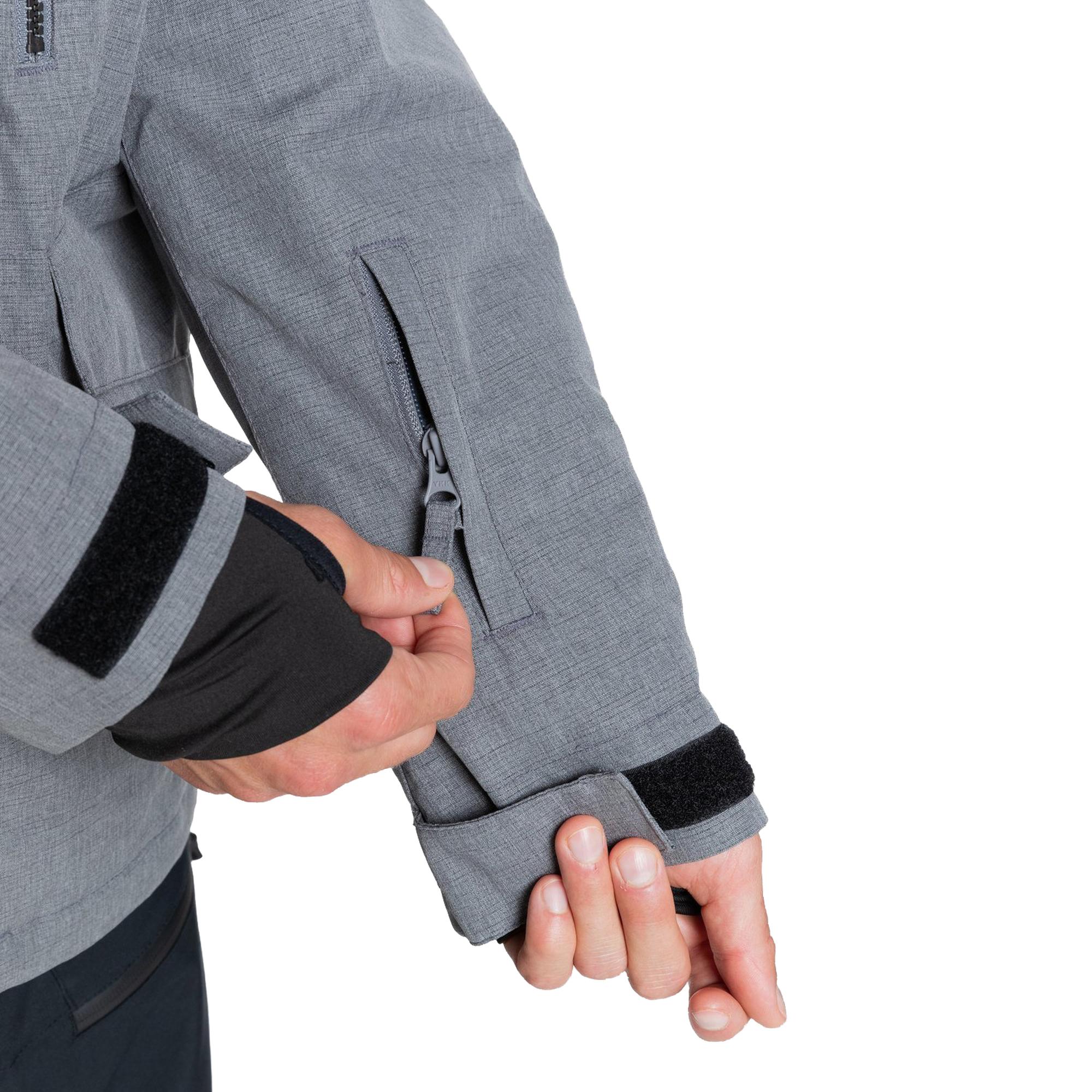 Quiksilver Mission Solid Jk Erkek Gri Snowboard Ceketi