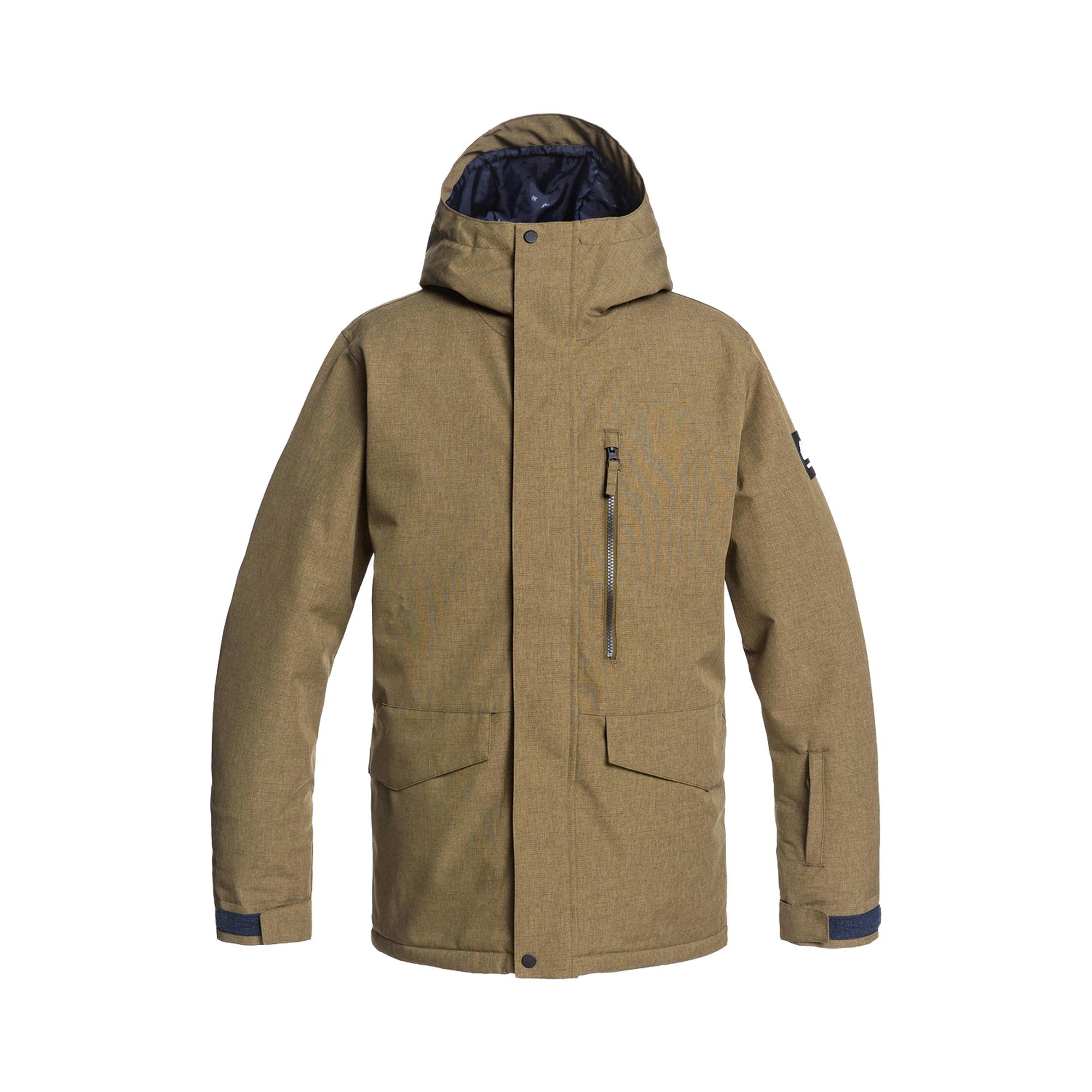 Quiksilver Mission Solid Jk Erkek Kahverengi Snowboard Ceketi