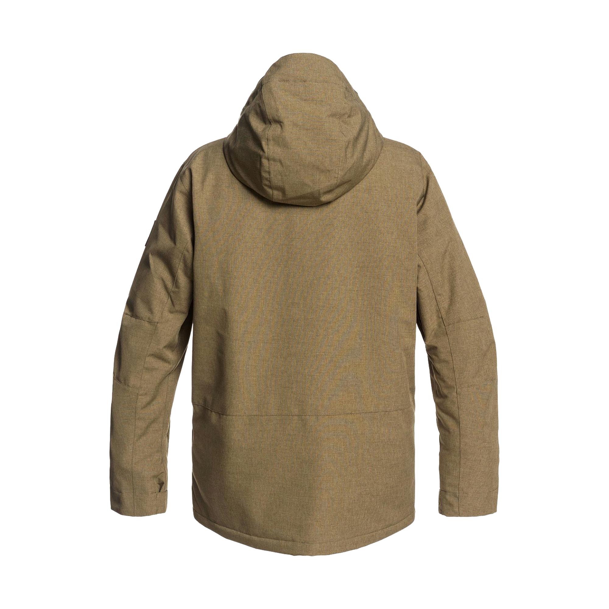 Quiksilver Mission Solid Jk Erkek Kahverengi Snowboard Ceketi