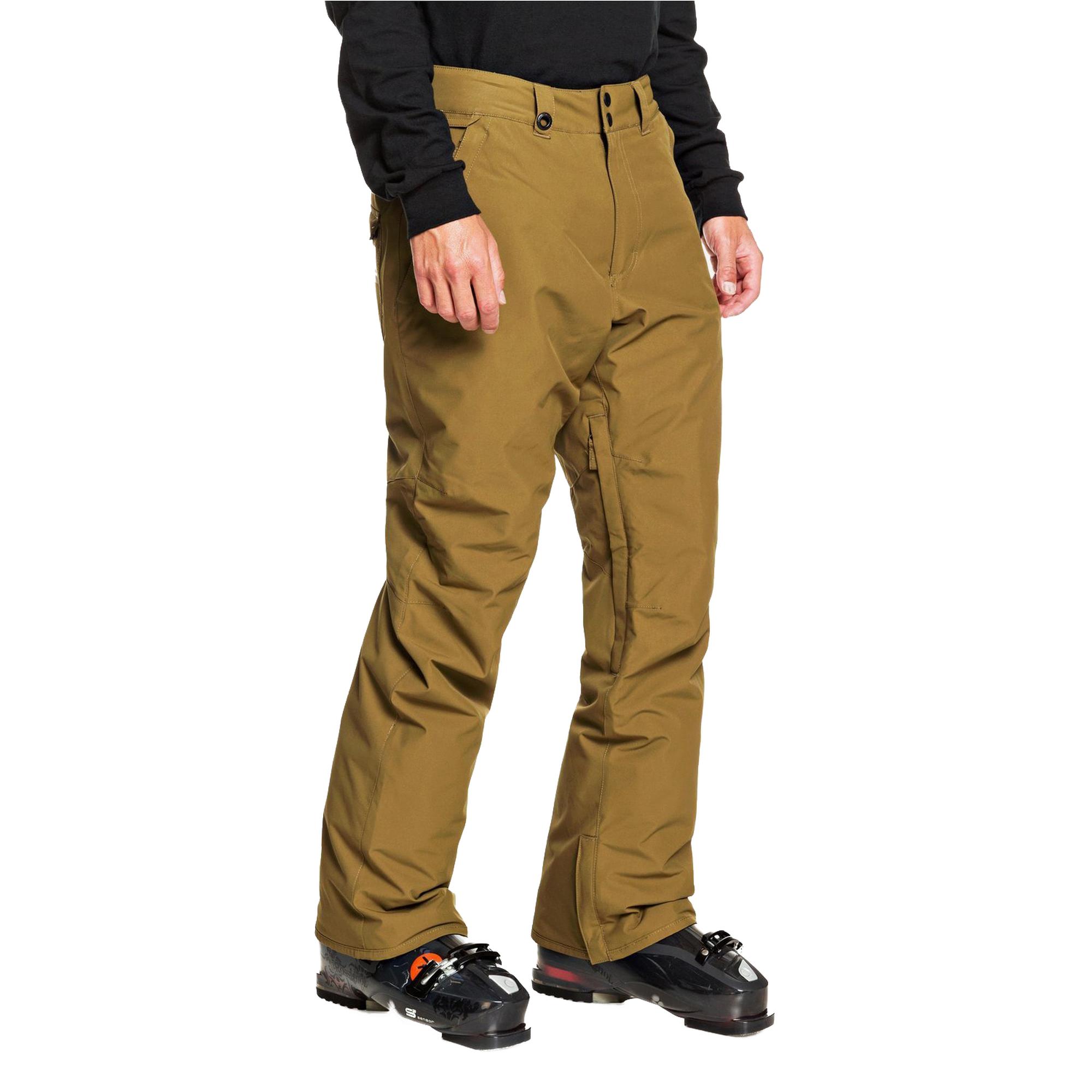 Quiksilver Estate Pt Erkek Kahverengi Snowboard Pantolonu