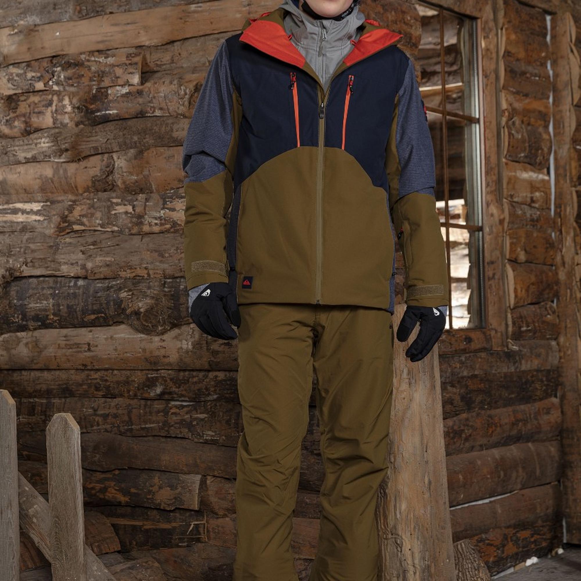 Quiksilver Estate Pt Erkek Kahverengi Snowboard Pantolonu