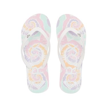  Roxy Kadın Terlik Tahiti VII Beyaz/Pembe/Çok Renkli