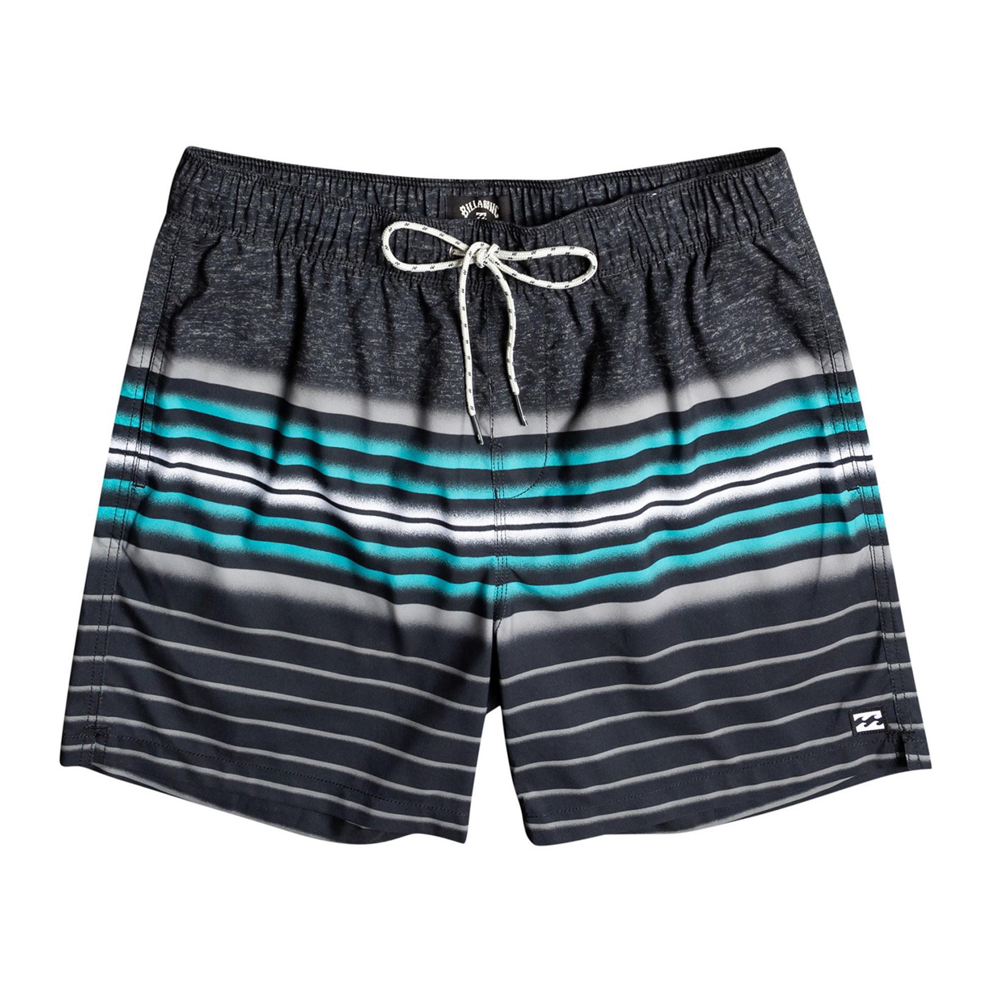 Billabong All Day Stripes Lb Erkek Siyah Volley Short