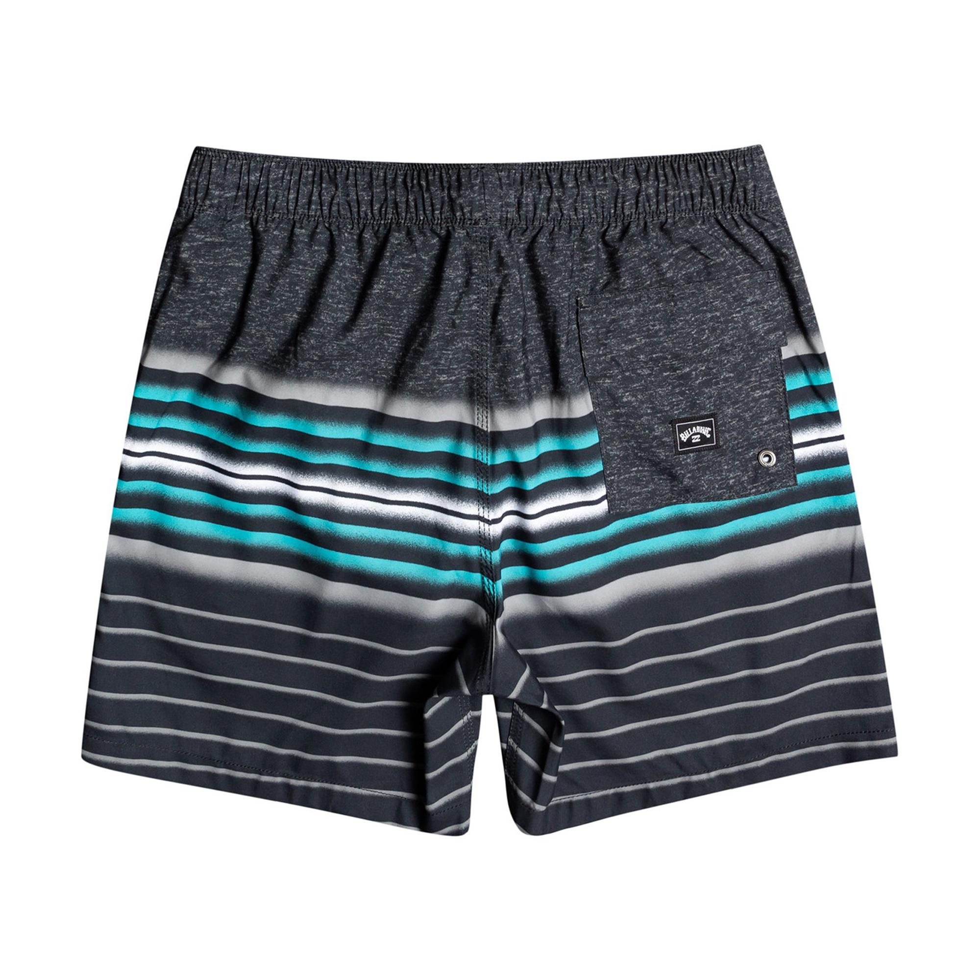 Billabong All Day Stripes Lb Erkek Siyah Volley Short
