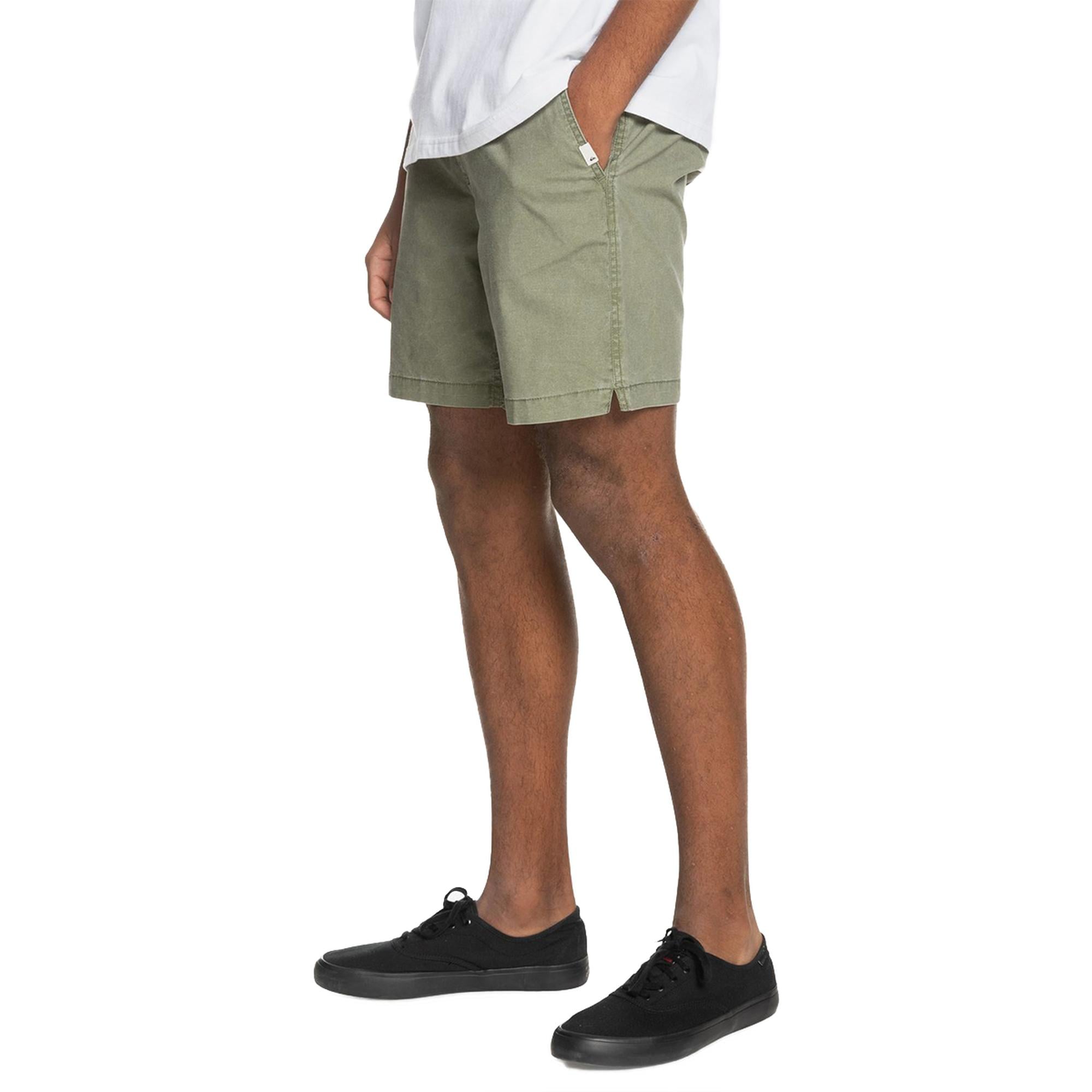 Quiksilver Erkek Şort Walkshort Taxer Yeşil Günlük Giyim