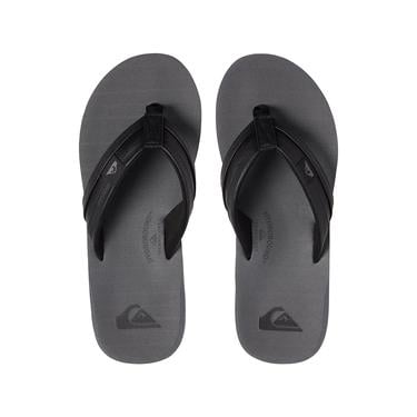  Quiksilver Erkek Terlik Carver Squish Siyah/Gri Günlük Giyim