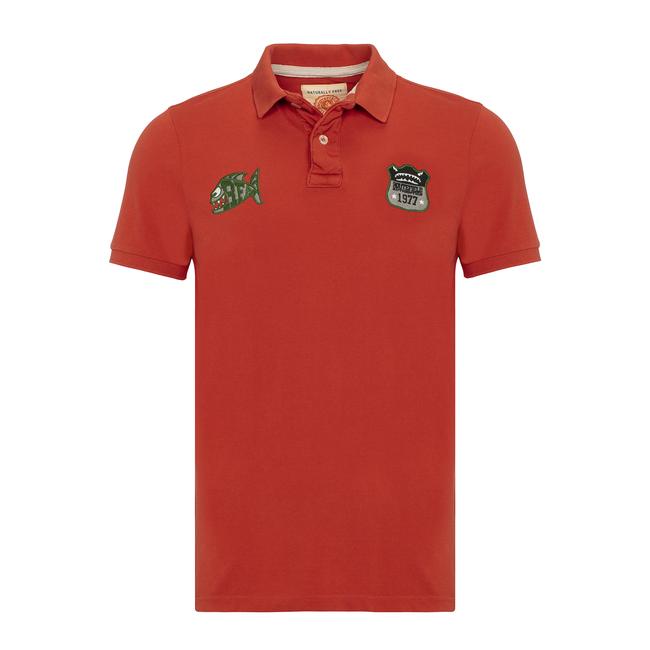  Routefield Patron Erkek Turuncu Polo Tişört