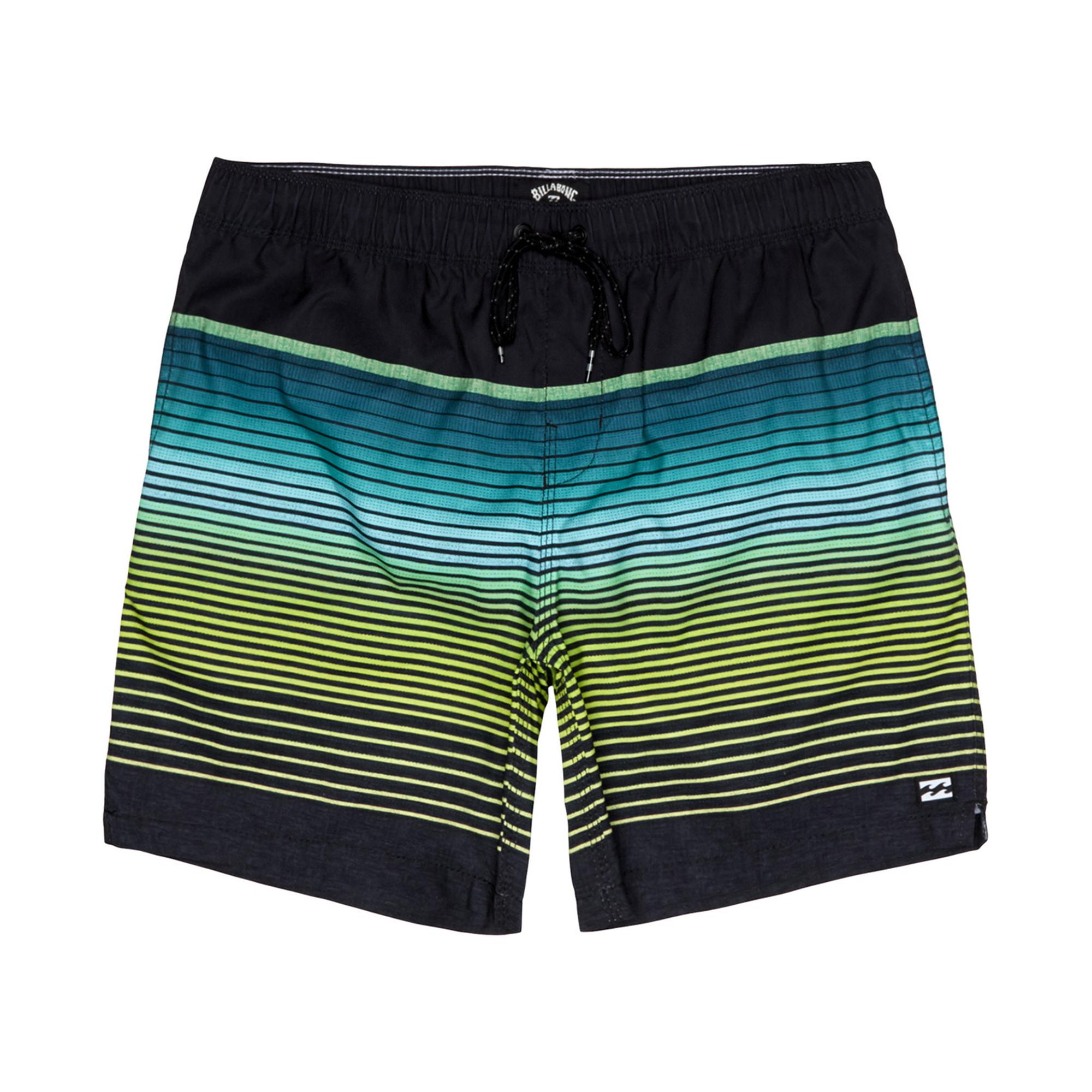 Billabong All Day Stripe Lb Erkek Siyah Volley Short