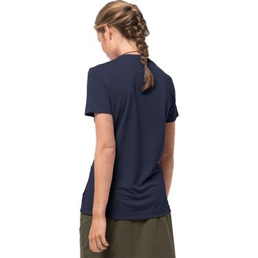  Jack Wolfskin Crosstrail T Kadın Mavi Tişört