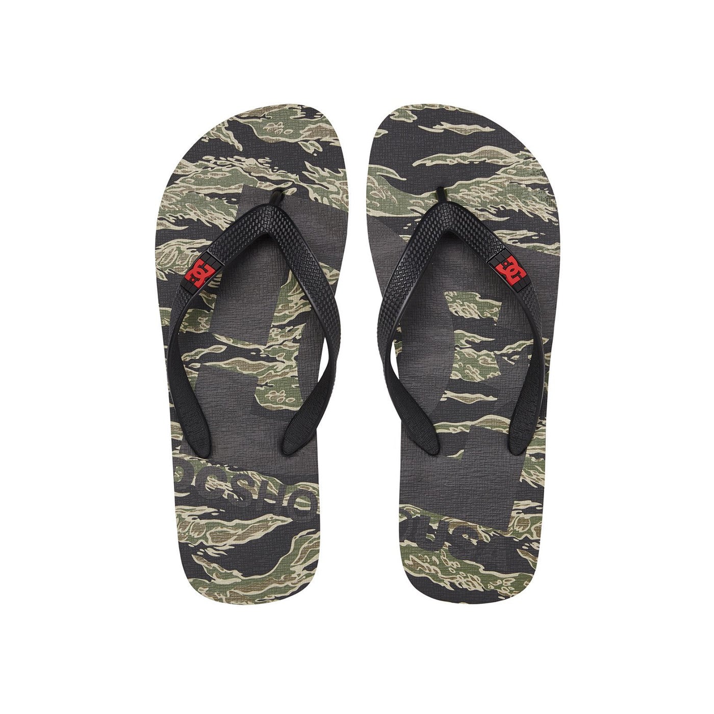 Dc DC Erkek Terlik Spray Graffik Siyah/Yeşil FashFed'de! Siyah - 4. görsel