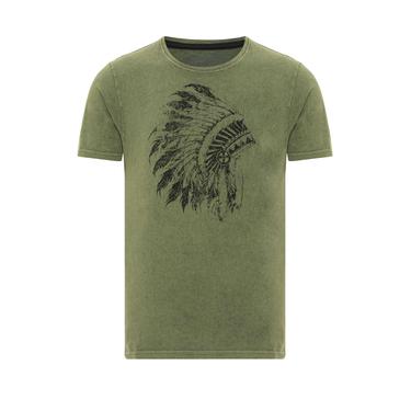  Routefield Tead Erkek Yeşil Tişört