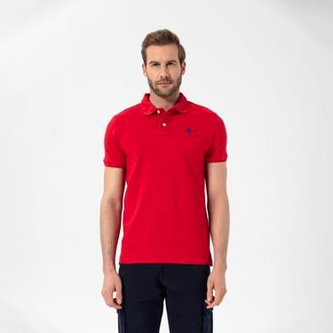  Routefield Patriot Erkek Kırmızı Polo Tişört